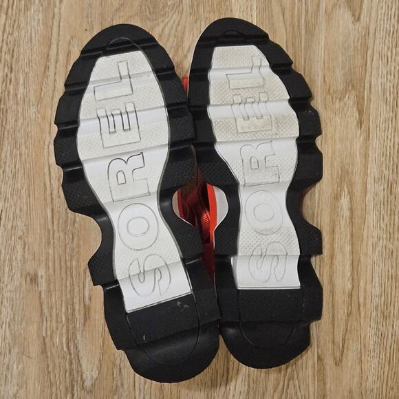 Sorel Kinetic Leather Wedge Sport Sandals Signal Red Womens Size 8.5 Open Toe - Picture 7 of 8